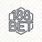 188BET 공식 로고 - 검정과 노란색 조합의 심볼